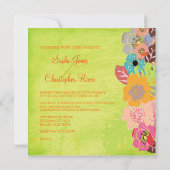 ハワイアン/ルアウ  ウェディング 招待状 (裏面)