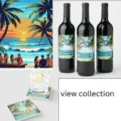 ハワイアン・ルアウ　トロピカルアイランドビーチ　ご招待 招待状