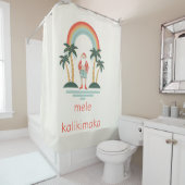 ハワイアン/レインボー/パームスサンタ シャワーカーテン (インサイチュ)