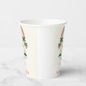 ハワイアン/レインボー/パームスサンタ 紙コップ (左)