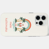 ハワイアン/レインボー/パームスサンタ Case-Mate iPhoneケース (裏面 (横))