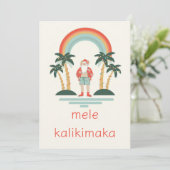 ハワイアン/レインボー/パームズ サンタ シーズンカード (スタンド正面)