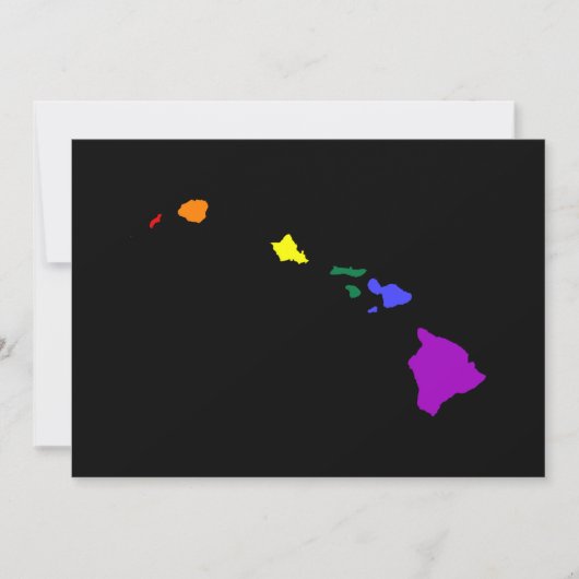 ハワイアン・レインボー 招待状 (正面)