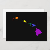 ハワイアン・レインボー 招待状 (正面/裏面)