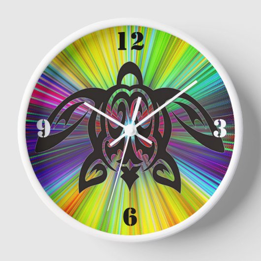 ハワイアン 壁時計 (正面)