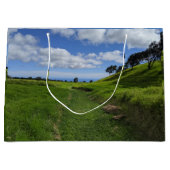 ハワイアン+自然+風景写真 ラージペーパーバッグ (正面)