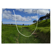 ハワイアン+自然+風景写真 ラージペーパーバッグ (裏面)