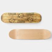 ハワイアンHonuおよびTikiのマスク スケートボード (横)