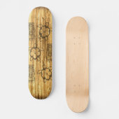 ハワイアンHonuおよびTikiのマスク スケートボード (正面)