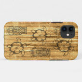 ハワイアンHonuおよびTikiのマスク Case-Mate iPhoneケース (裏面(横))