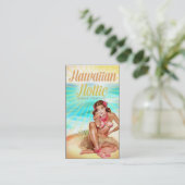 ハワイアンHottieはカスタム化のための私を連絡します 名刺 (スタンド正面)