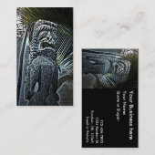 ハワイアンtiki像カスタマイズ可能名刺 名刺 (正面/裏面)