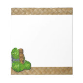 ハワイアンTiki Lauhala 5.5" x 6インチメモ帳 ノートパッド (正面)