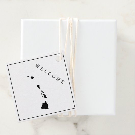 ハワイウェルカムバッグギフト結婚ラベルforウィークエンド フェイバータグ (インサイチュ)