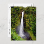 ハワイウォーターフォール赤香秋 ポストカード (正面/裏面)