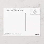 ハワイウォーターフォール赤香秋 ポストカード (裏面)