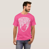ハワイウクレレアコースティックギターミュージシャン Tシャツ (正面フル)