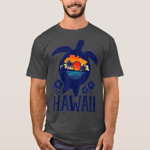 ハワイウミガメハワイアンマッチングファミリーバカティ Tシャツ