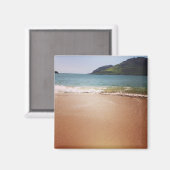 ハワイカウアイビーチ海写真 マグネット (正面/裏面)