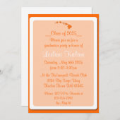 ハワイカスタムオレンジ島の卒業招待状 招待状 (正面/裏面)