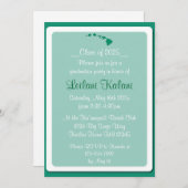 ハワイカスタムグリーンアイランド卒業の招待状 招待状 (正面/裏面)