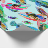 ハワイカラフル州魚包み紙 ラッピングペーパー (角)