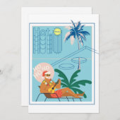 ハワイクリスマスサンタトラベルトロピカルビーチ シーズンカード (正面/裏面)
