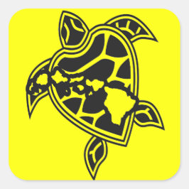 ハワイグリーンシーカメ スクエアシール