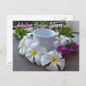 ハワイコナコーヒー&プルメリアス ポストカード (正面/裏面)