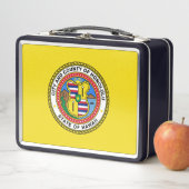 ハワイゴルフハットクリップ、ホノルル市旗 メタルランチボックス (インサイチュ)