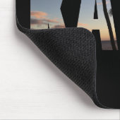 ハワイサンセットとヤシの木 マウスパッド (コーナー)