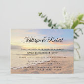 ハワイサンセットオンザビーチ結婚式 招待状 (スタンド正面)