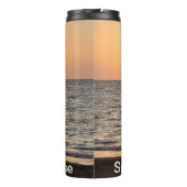 ハワイサンセットカスタマイズ可能な写真 タンブラー (裏面)