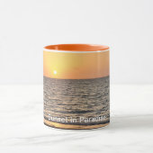 ハワイサンセットカスタマイズ可能な写真 マグカップ (中央)