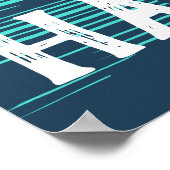 ハワイサンセットサンライズグラフィック時事雨林 ポスター (角)