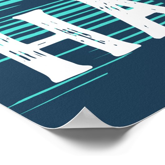 ハワイサンセットサンライズグラフィック時事雨林 ポスター (角)