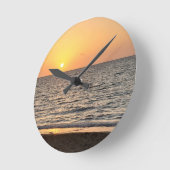 ハワイサンセット ラウンド壁時計 (傾斜)