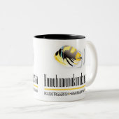 ハワイサートフィッシュ – フムフムヌクヌクアプア ツートーンマグカップ (正面右)