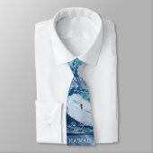 ハワイサーファーズパラダイストラベルポスタータイ ネクタイ (タイ)