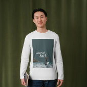 ハワイサーファーデュークカハナモクグラフィックデザイン Tシャツ