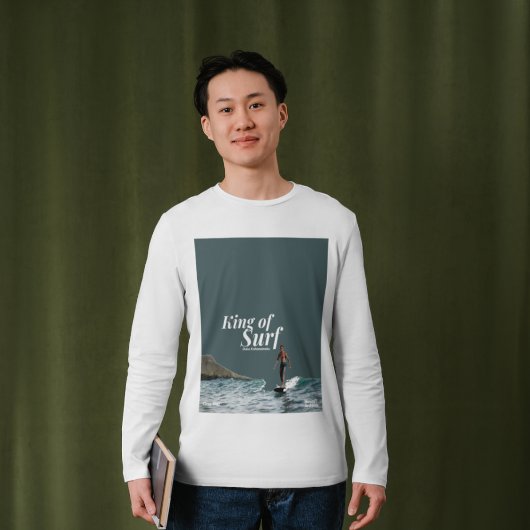 ハワイサーファーデュークカハナモクグラフィックデザイン Tシャツ