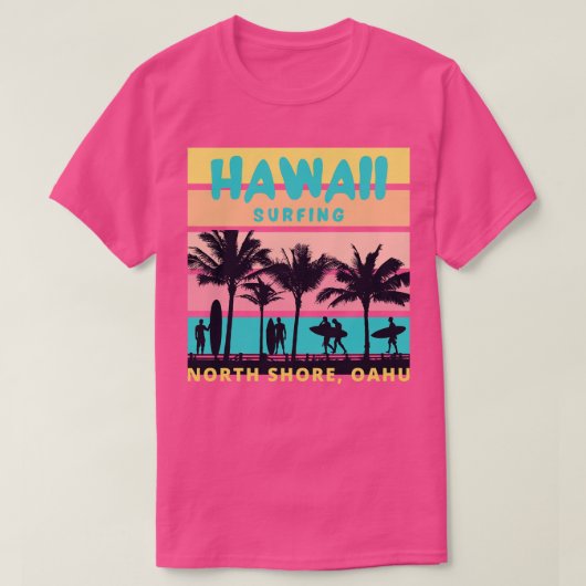 ハワイサーフィンオアフTシャツ Tシャツ (デザイン正面)