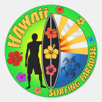 ハワイサーフィンシール ラウンドシール