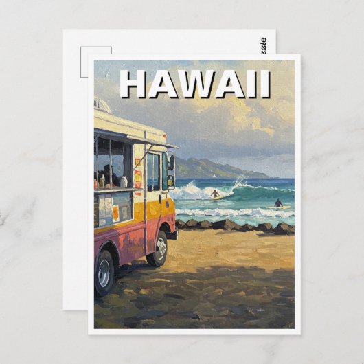 ハワイサーフィンフードトラック ポストカード (正面/裏面)