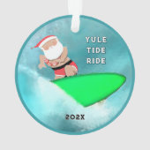 ハワイサーフィンホリデーギフト オーナメント (裏面)