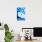 ハワイサーフィン旅行 ポスター (ホームオフィス)