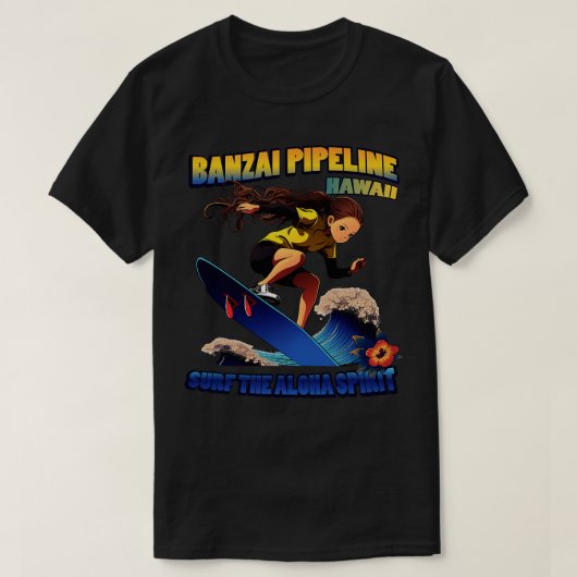 ハワイサーフィン72804 Tシャツ (デザイン正面)