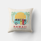 ハワイサーフボードヴァンファミリーネーム装飾用クッション クッション (裏面)
