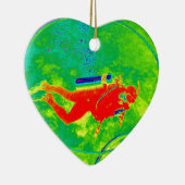 ハワイスキューバダイバー セラミックオーナメント (右)