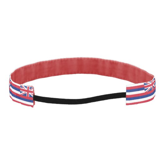 ハワイスリップまたは滑ること州旗付きノンヘッドバンド アスレチックヘッドバンド (裏面)